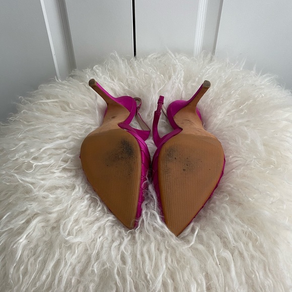 Ivanka Trump Satin Slingback Heels 7 - Picture 4 of 4